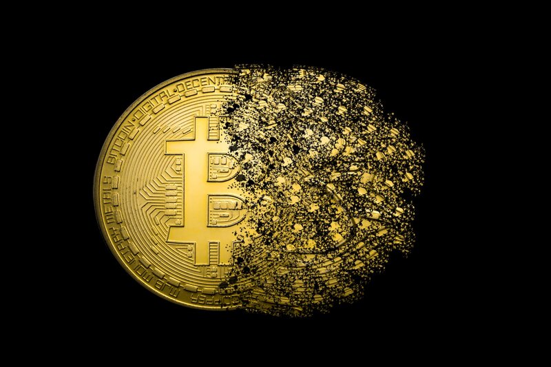 Gold Bitcoin Coin