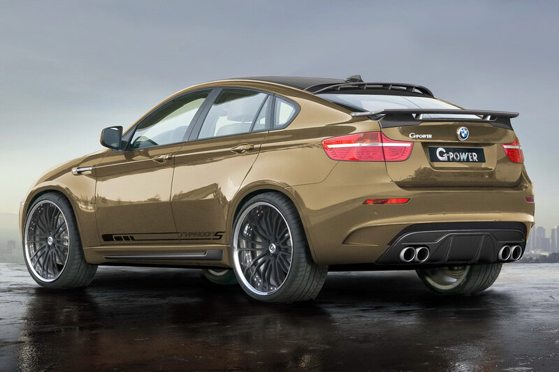 gold BMW X6 with G-Power modifications