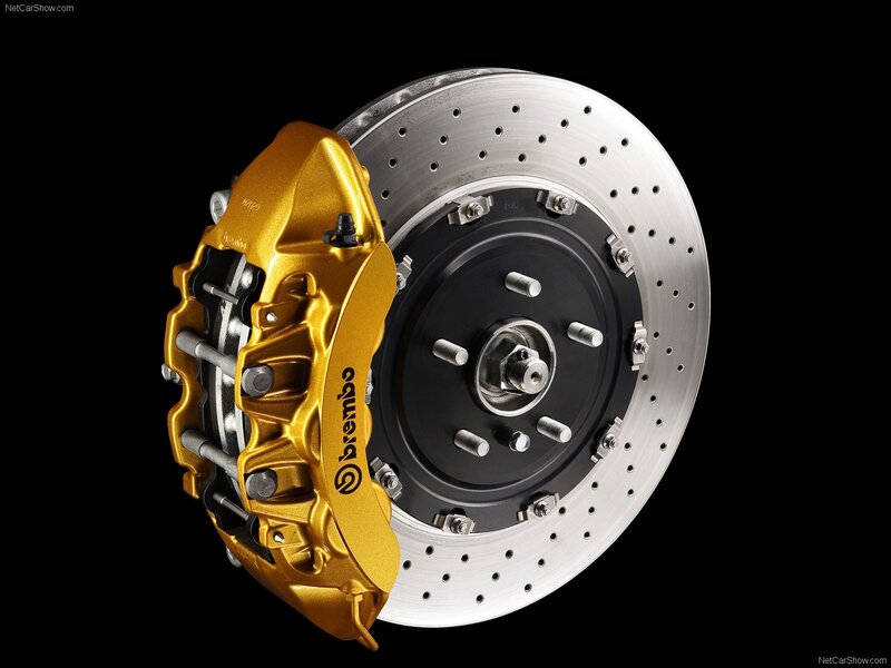 gold brembo brake caliper
