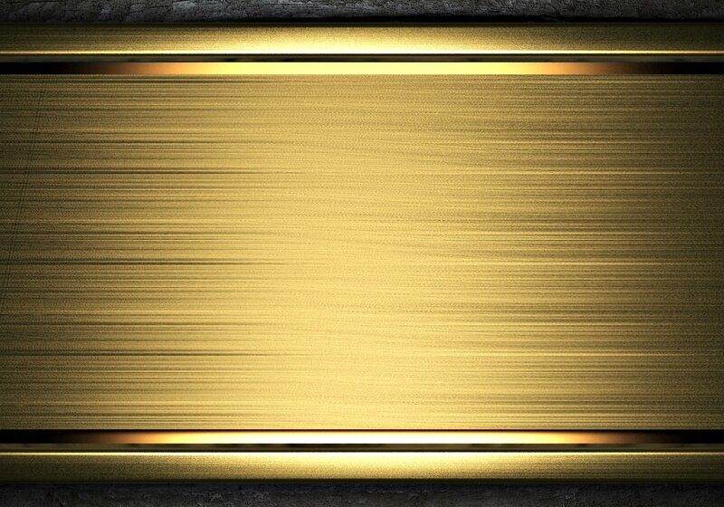 Gold Brushed Metal Surface