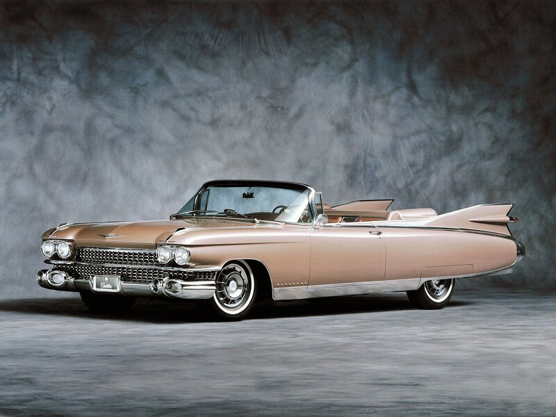 Gold Cadillac Convertible — Dramatic