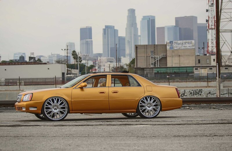 Gold Cadillac Sedan
