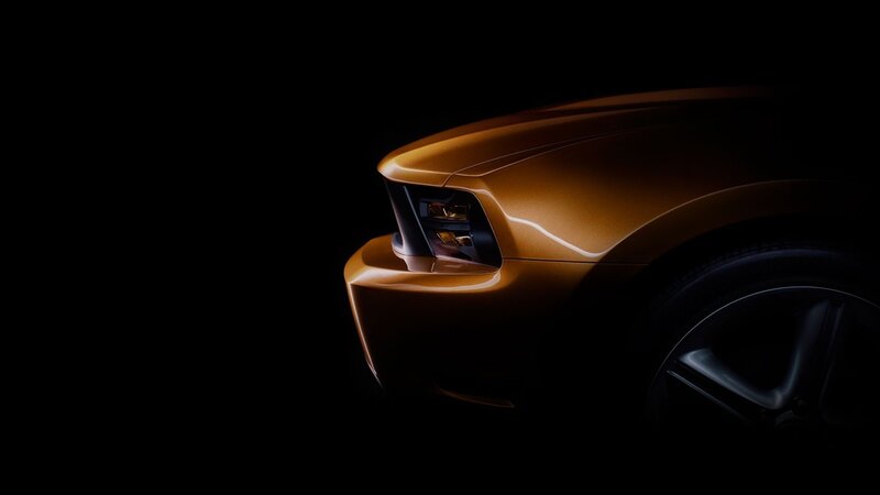 Gold Car Front End — Dramatic