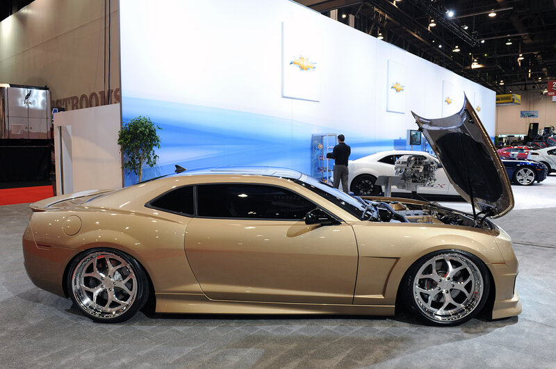 Gold Chevrolet Camaro — Showroom