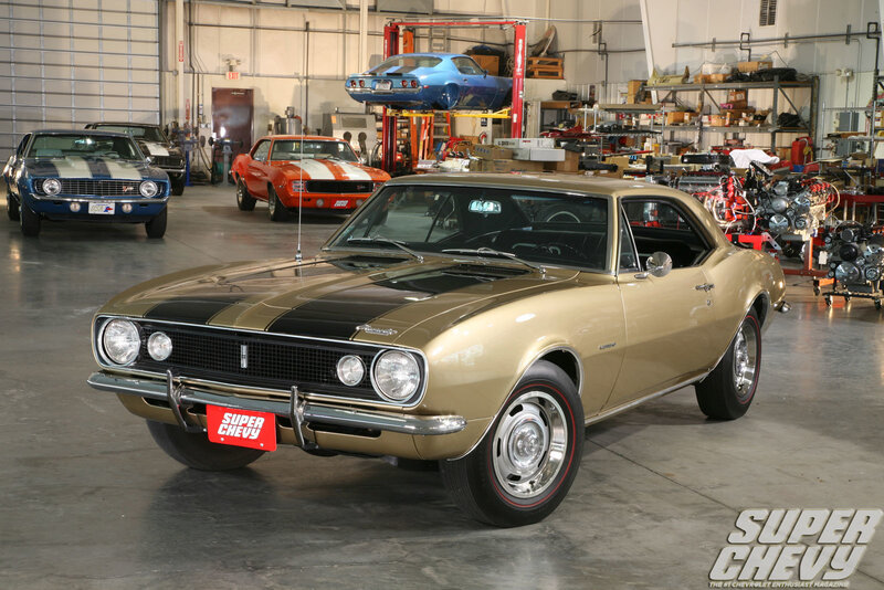 Gold Chevrolet Camaro