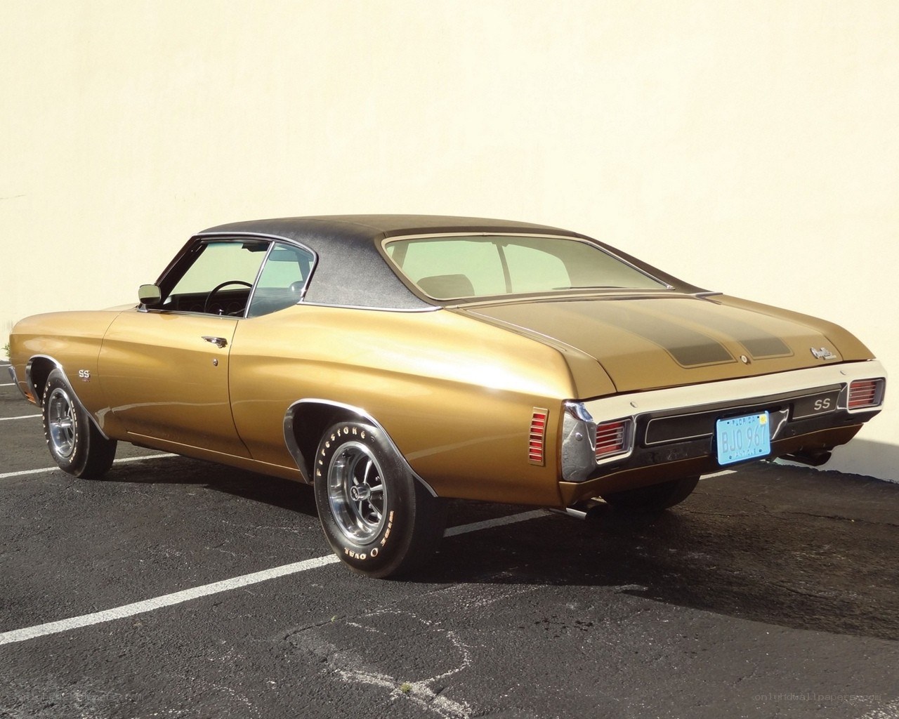 gold chevrolet chevelle ss