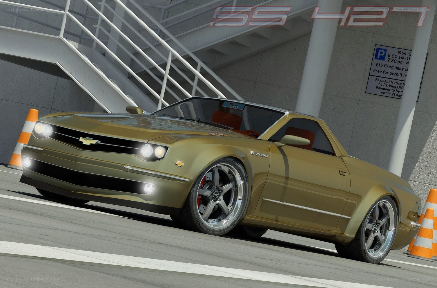 Gold Chevrolet SS 427 Concept