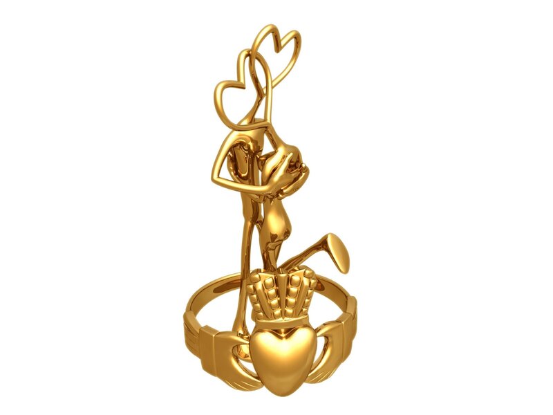 Gold Claddagh Ring