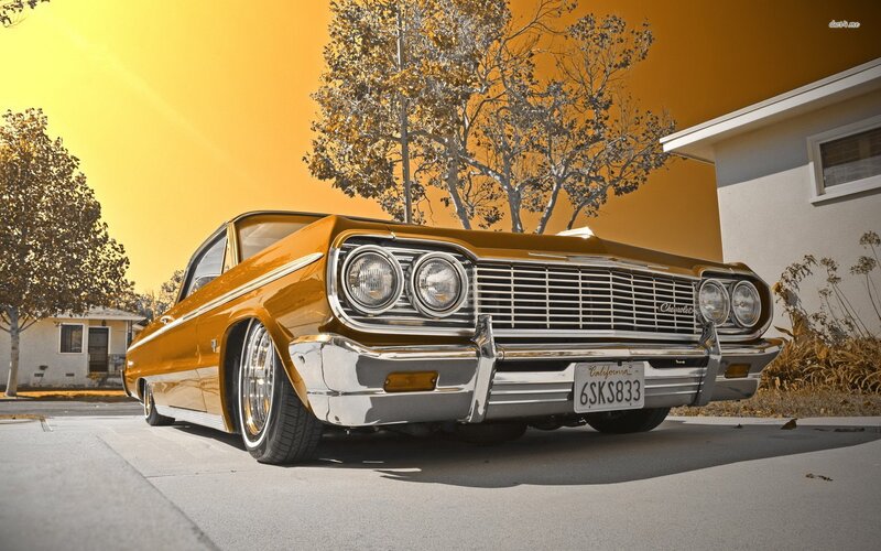 Gold Classic Car — Yellow