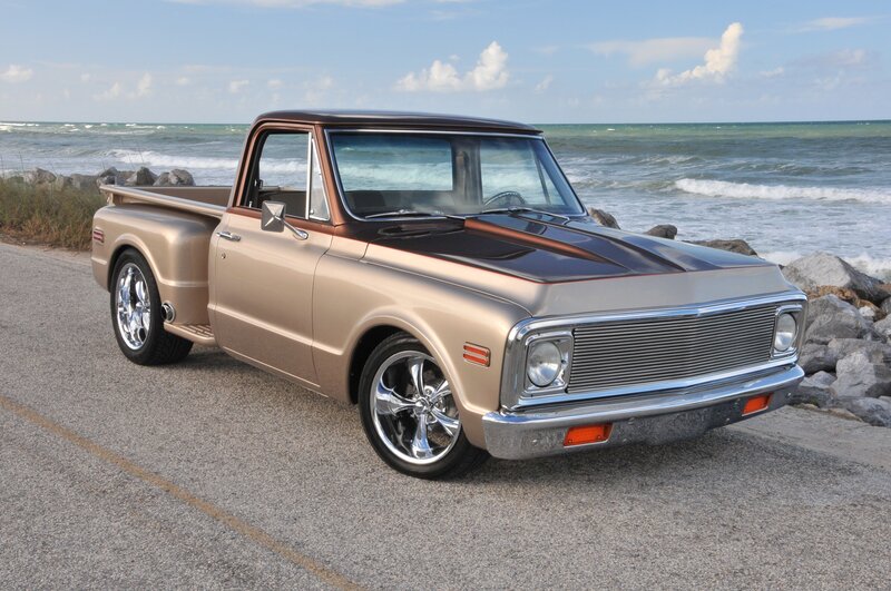 Gold Classic Pickup Truck