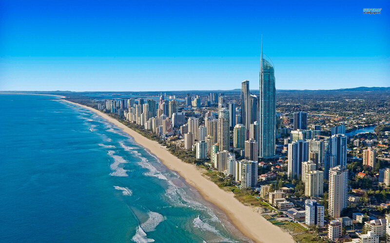 Gold Coast Skyline — Blue, Serene, Afternoon