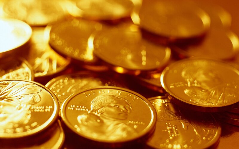 Gold-colored Coins