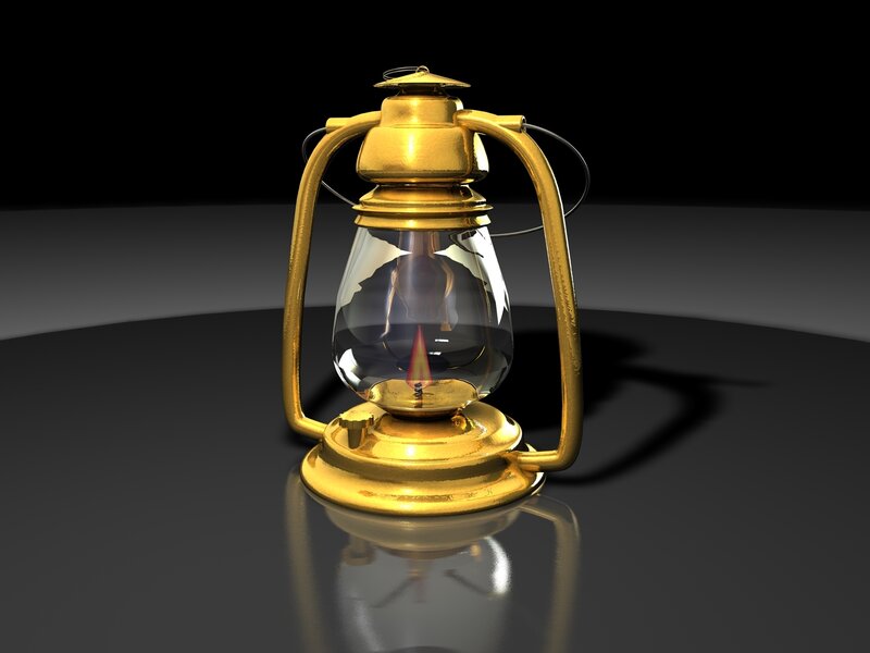 Gold-colored Lantern