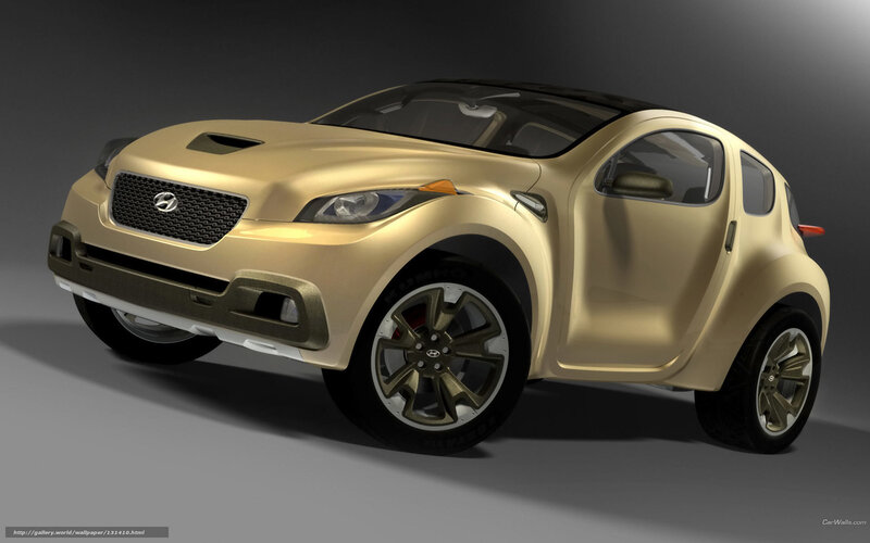 Gold Concept Car — Dramatic, 3d Render
