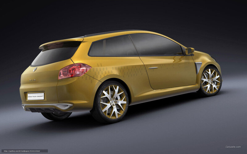 Gold Concept Car — Dramatic, 3d Render, Wheels