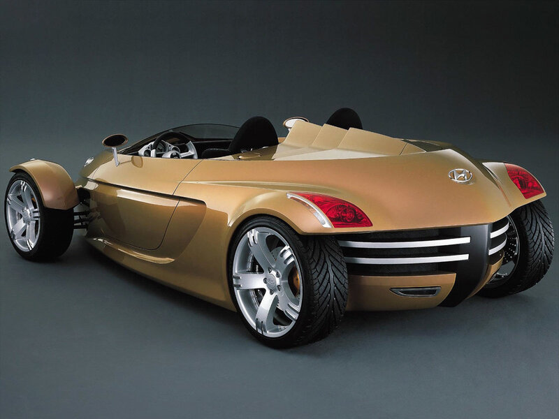 Gold Concept Car — Dramatic