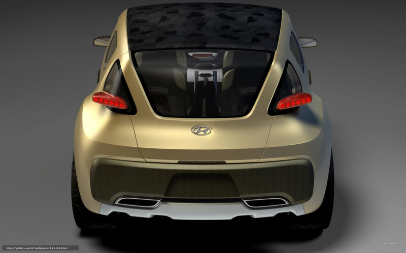 Gold Concept Car — Neutral, 3d Render, Taillights