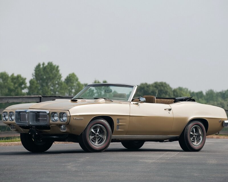 Gold Convertible Car — Calm, Afternoon