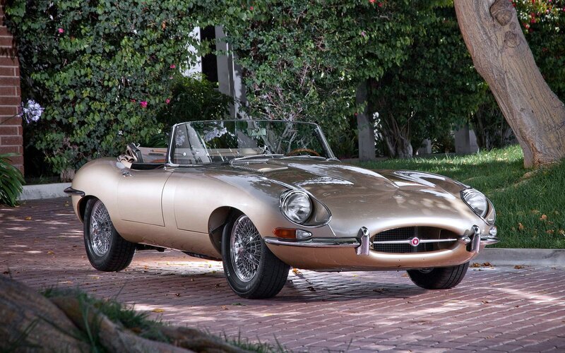 Gold Convertible Car — Serene, Afternoon, Photograph, Tree