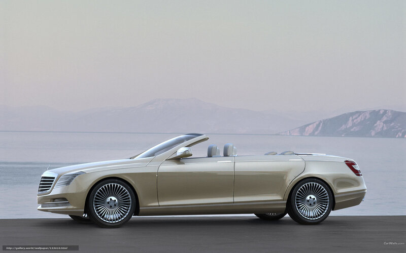 Gold Convertible Car — Serene, Photograph