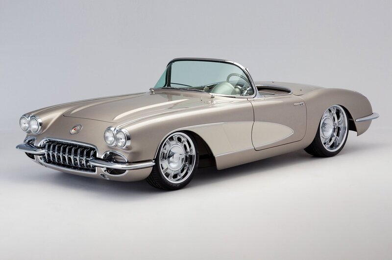 Gold Convertible Car — Silver