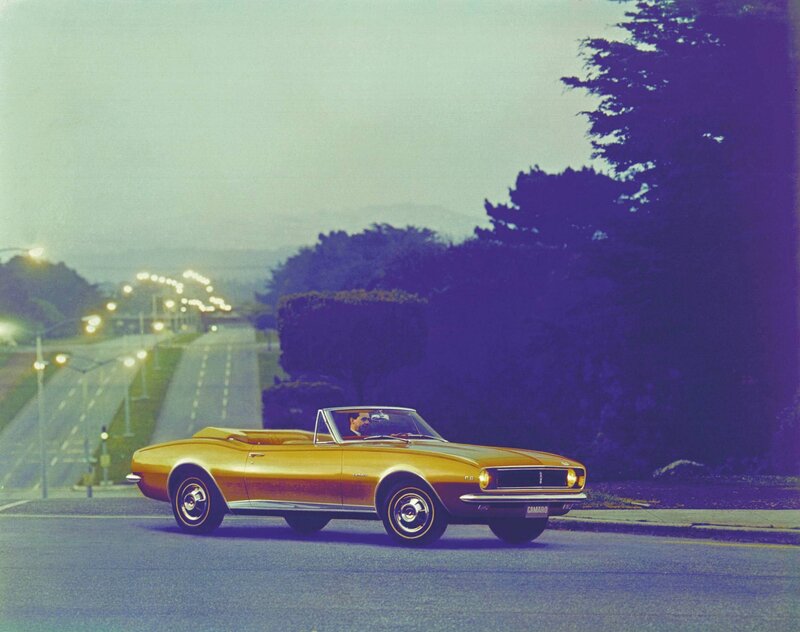 Gold Convertible Car