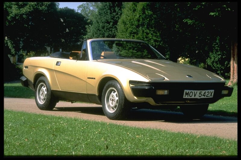 gold convertible sports car