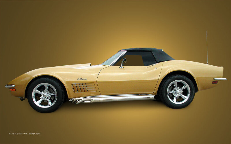 Gold Corvette Convertible