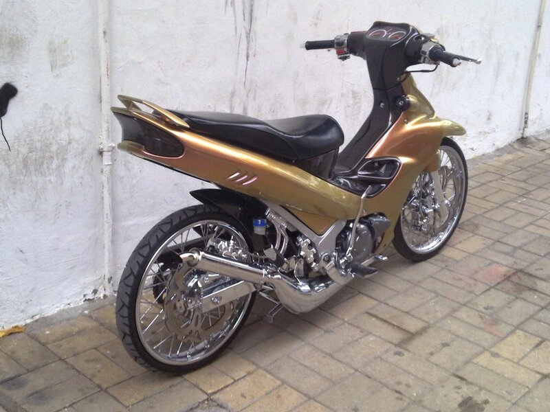gold custom motorcycle