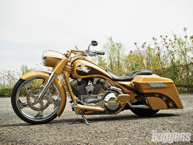 Gold Custom Motorcycle — Calm