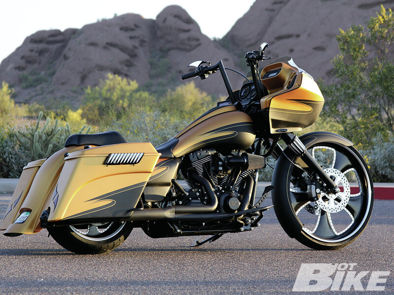 Gold Custom Motorcycle — Serene