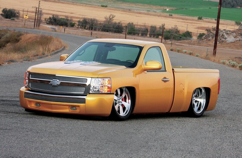 Gold Custom Pickup Truck — Calm