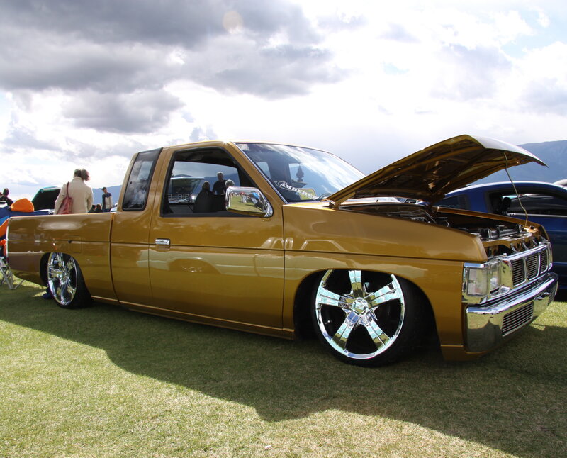 Gold Custom Pickup Truck