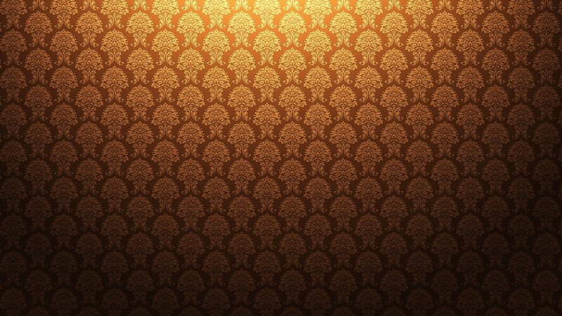 Gold Damask Pattern — Brown, Luxurious