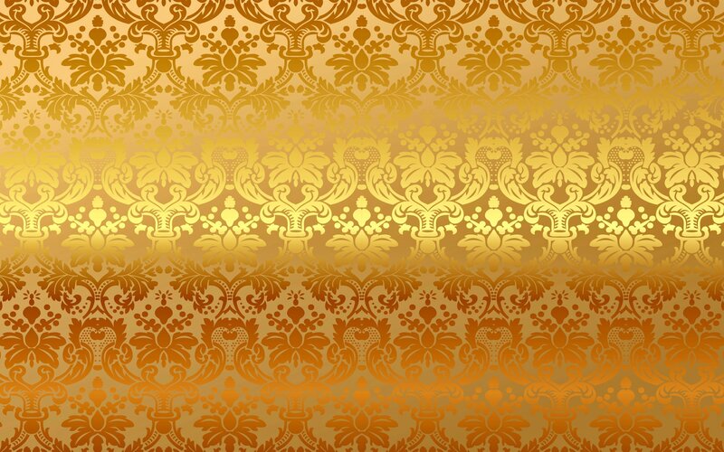 Gold Damask Pattern — Luxurious