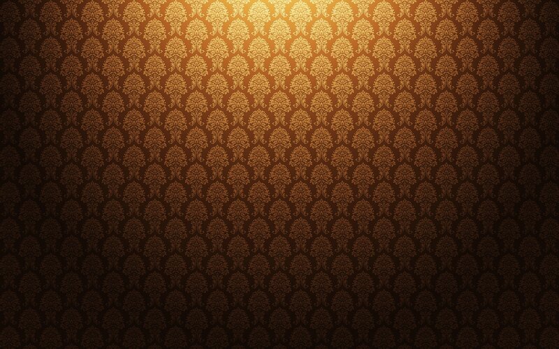 Gold Damask Wallpaper — Brown, Dramatic