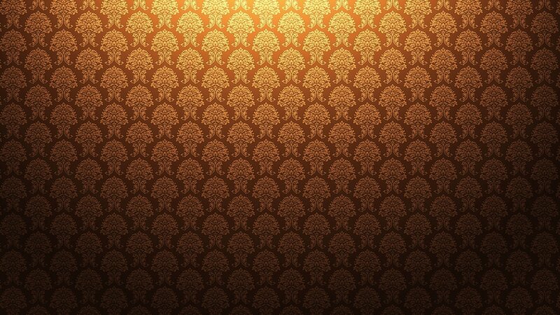 Gold Damask Wallpaper — Brown, Rich
