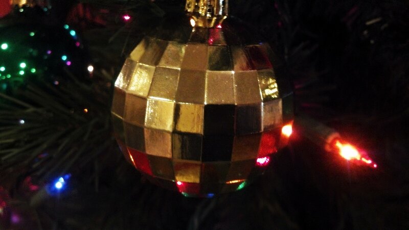 Gold Disco Ball Ornament — Festive