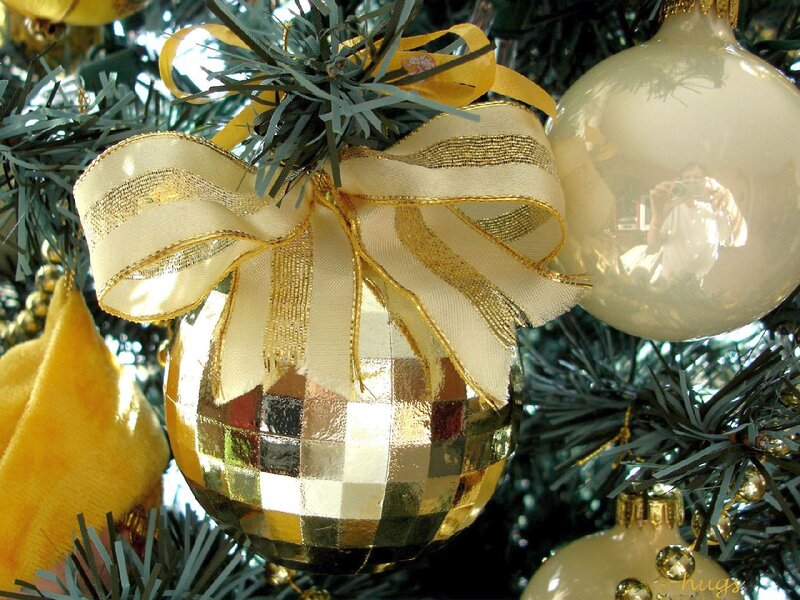 Gold Disco Ball Ornament