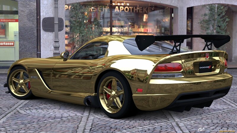 Gold Dodge Viper