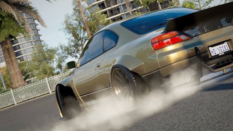Gold Drift Car