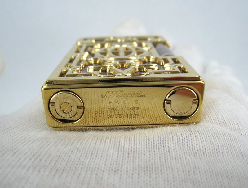 gold dupont lighter