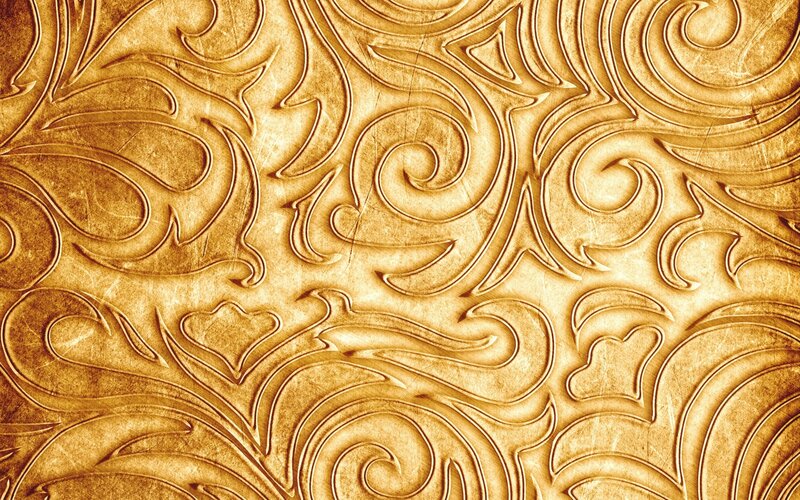 Gold Embossed Pattern
