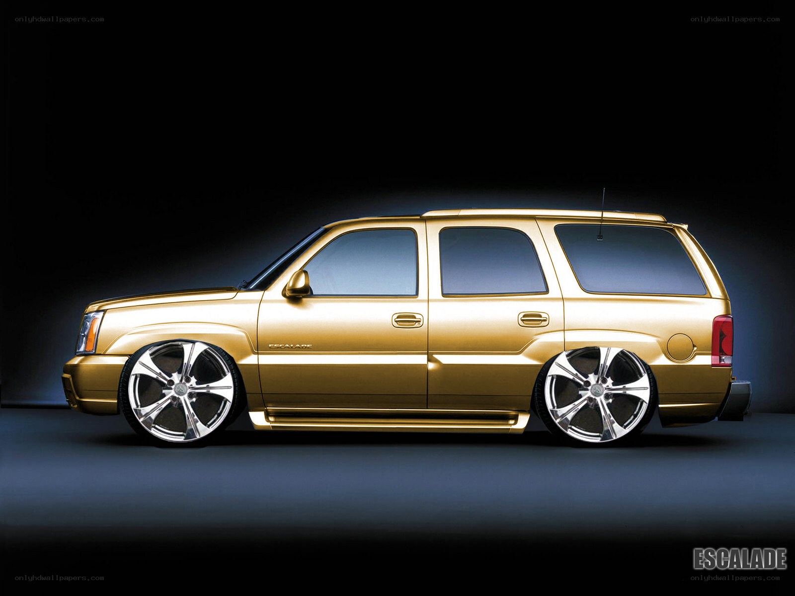 gold escalade suv