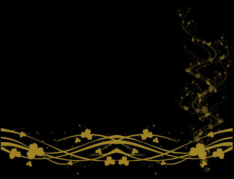 Gold Floral Border Design