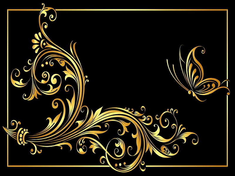Gold Floral Design