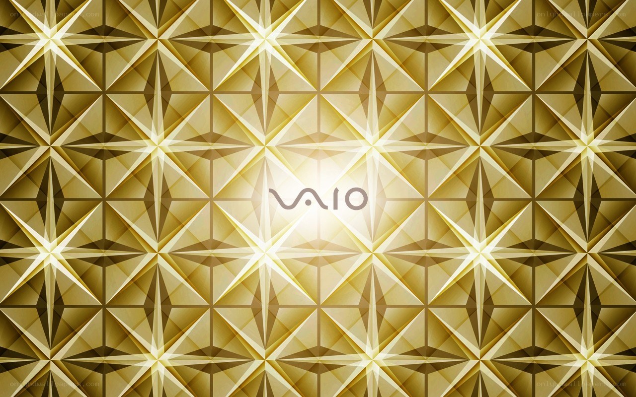 gold geometric pattern with logo