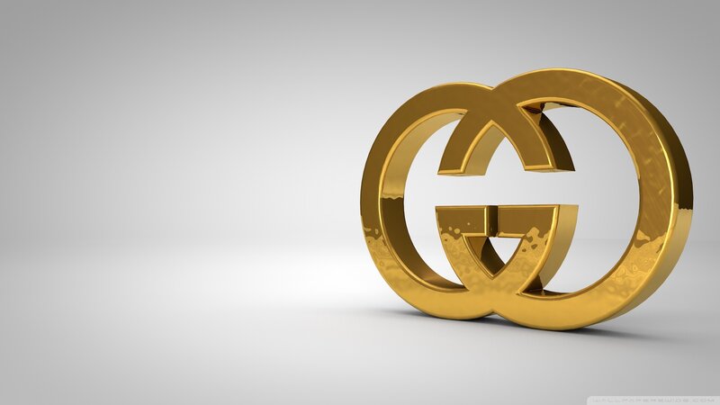 Gold Gucci Logo