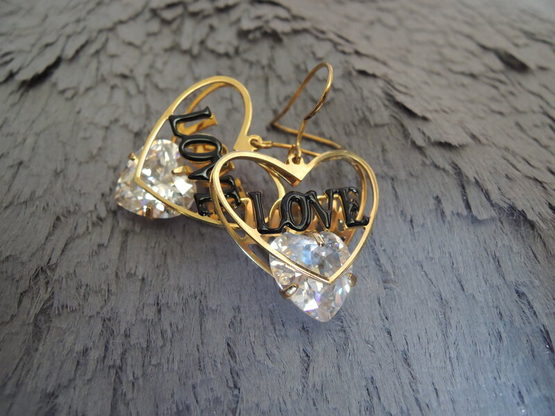 Gold Heart Earrings