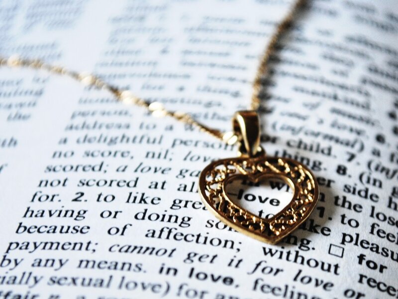 Gold Heart Necklace — Calm